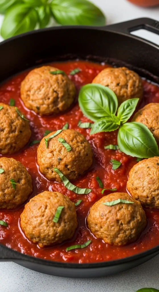 17. Turkey Meatballs with Marinara