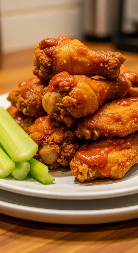 20. Baked Chicken Wings with Buffalo Sauce