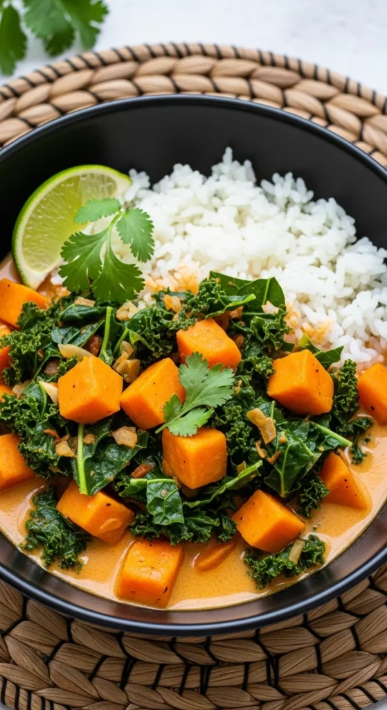 Sweet Potato and Kale Curry