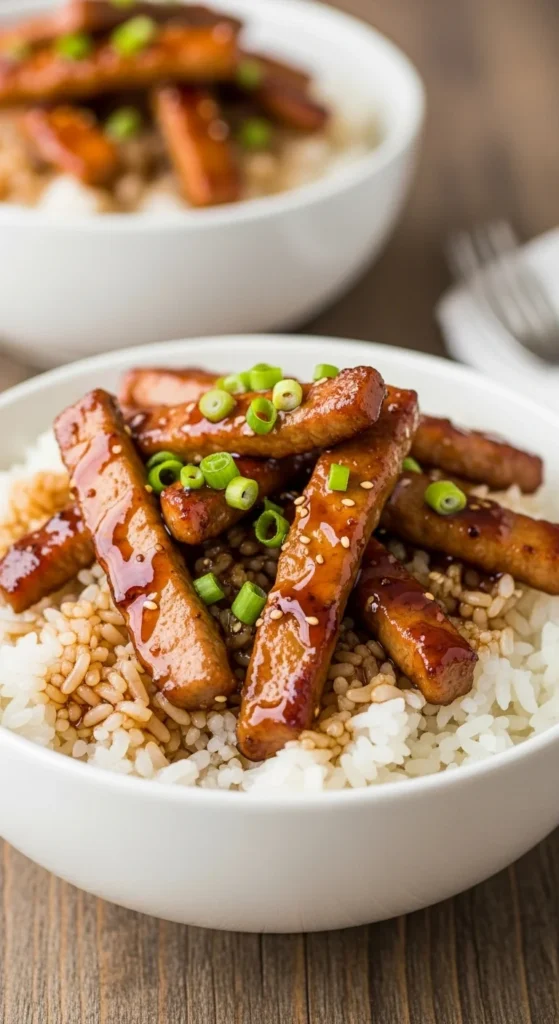 22. Honey Soy Pork Rice Bowl
