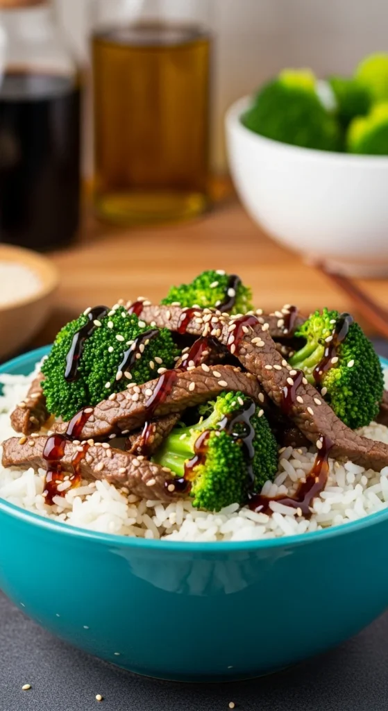 6. Beef and Broccoli Rice Bowl
