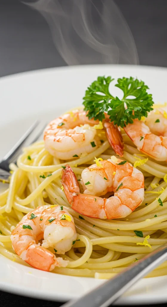 1. Garlic Butter Shrimp Pasta