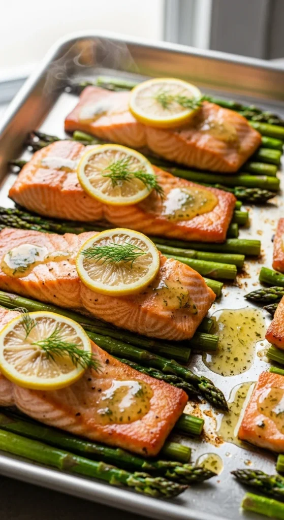 1. Lemon Herb Salmon with Asparagus
