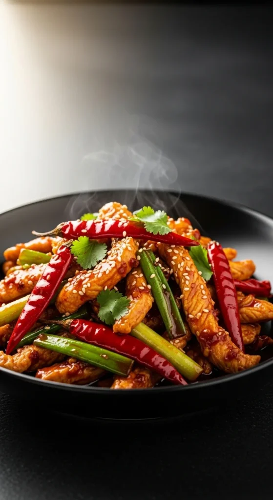 1. Spicy Szechuan Chicken Stir Fry