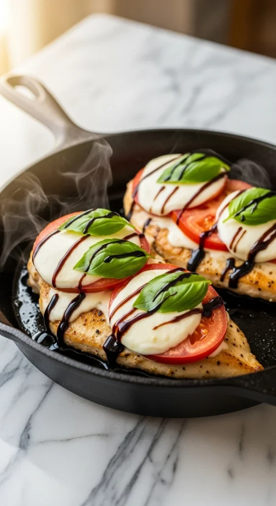 10. Caprese Chicken Skillet