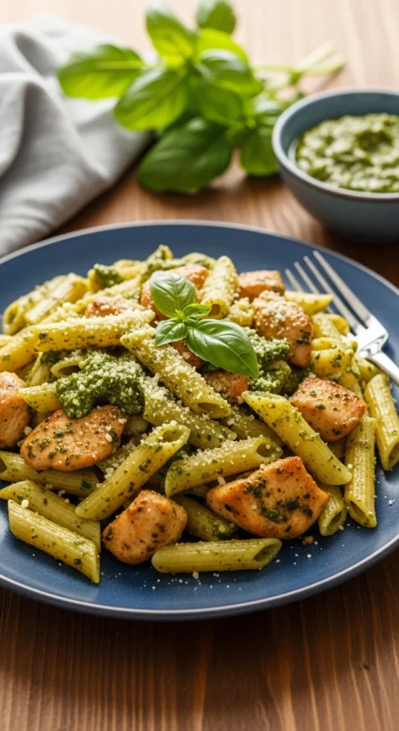 10. Pesto Chicken Penne