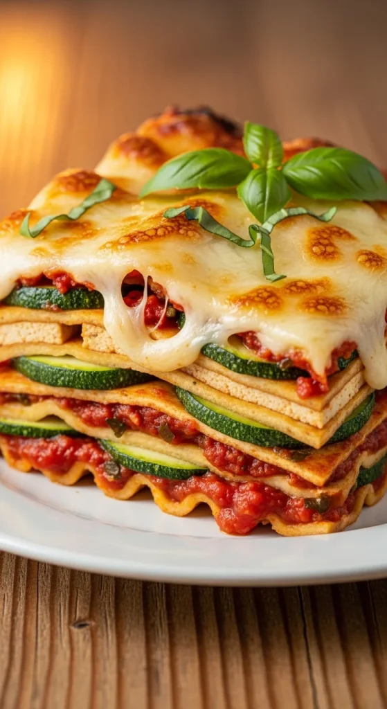 10. Tofu and Zucchini Lasagna