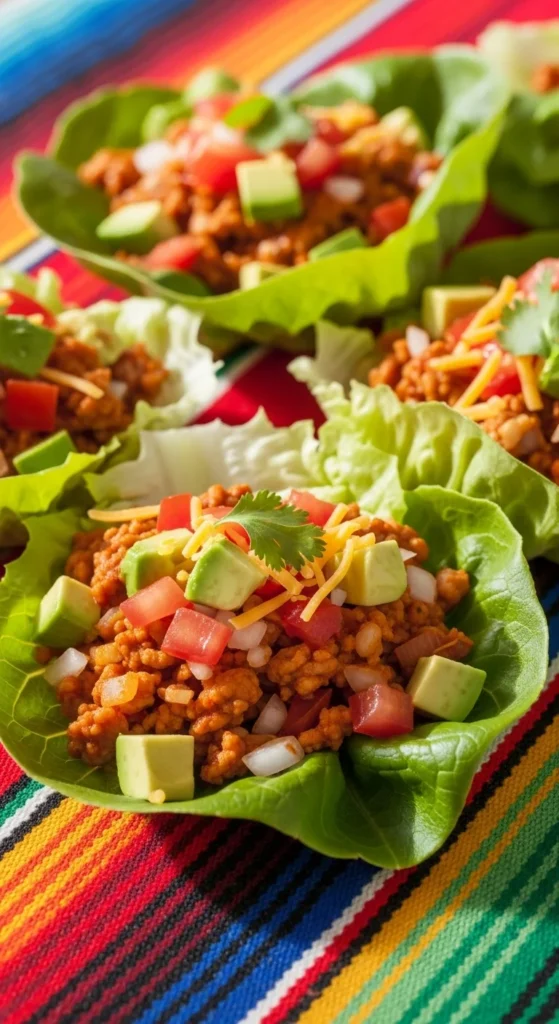 Turkey Taco Lettuce Cups