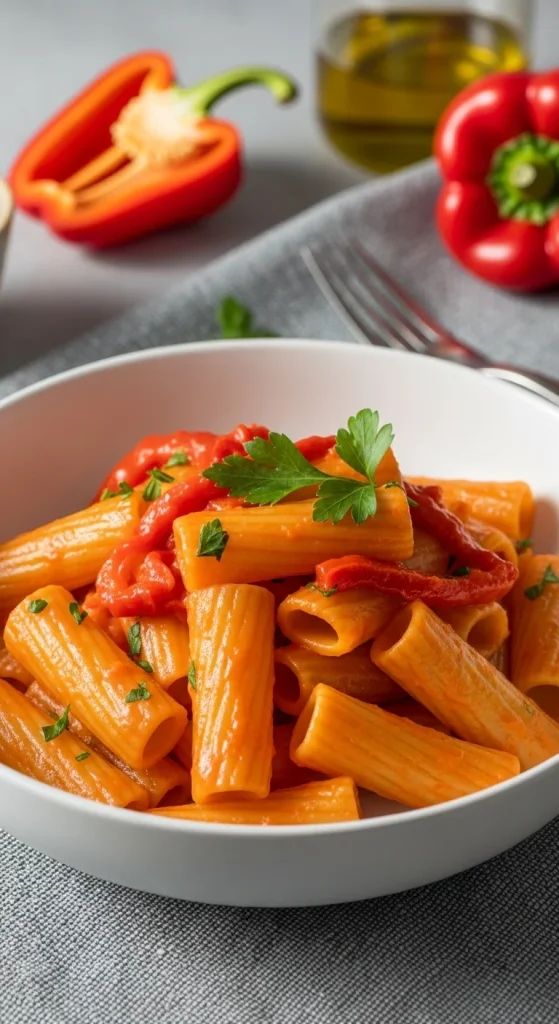 11. Roasted Red Pepper Rigatoni