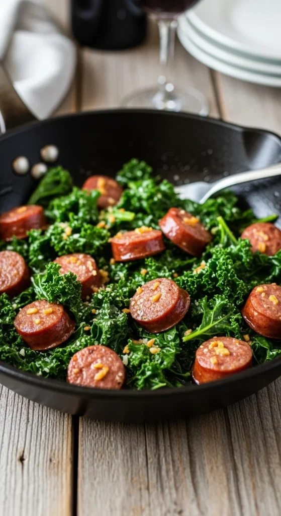 11. Sausage and Kale Skillet