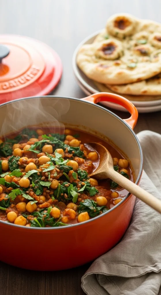 11. Spiced Chickpea and Spinach Stew