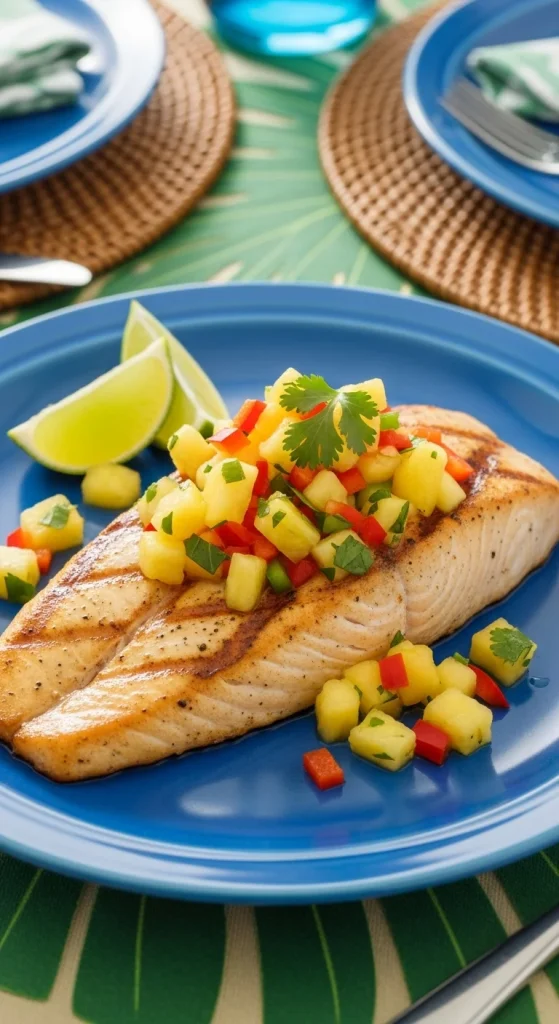 12. Grilled Mahi-Mahi with Pineapple Salsa