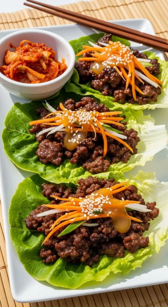 12. Korean Beef Lettuce Wraps