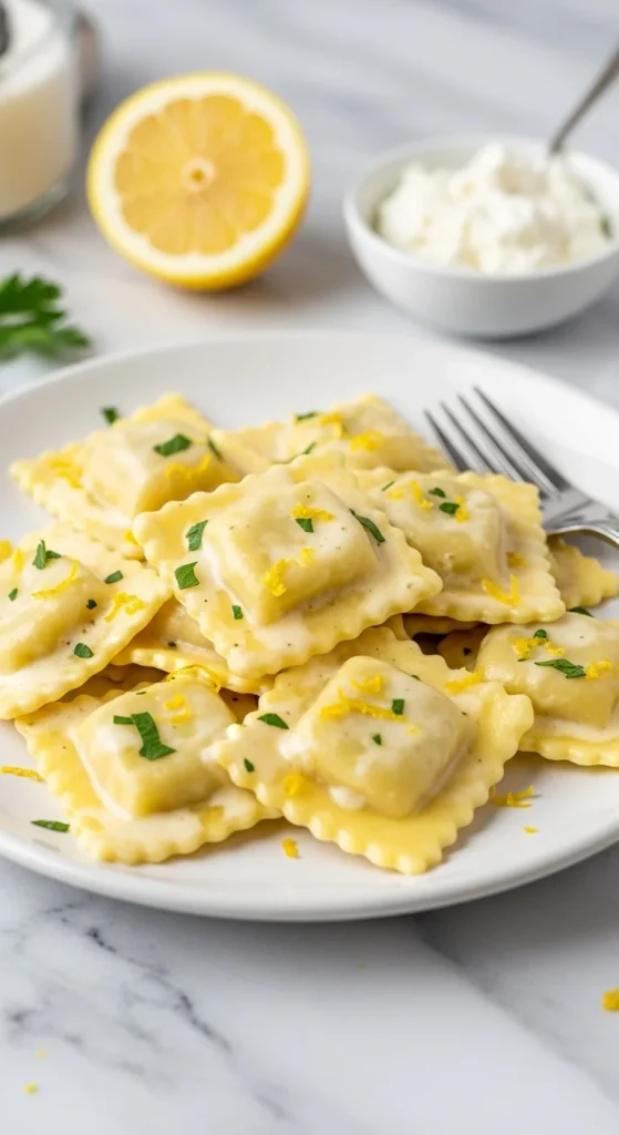 12. Lemon Ricotta Ravioli