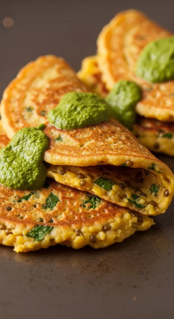 12. Lentil Pancakes (Chilla)