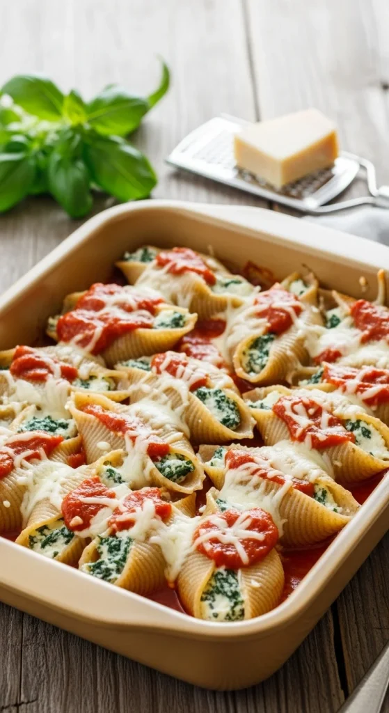 12. Spinach and Ricotta Stuffed Shells