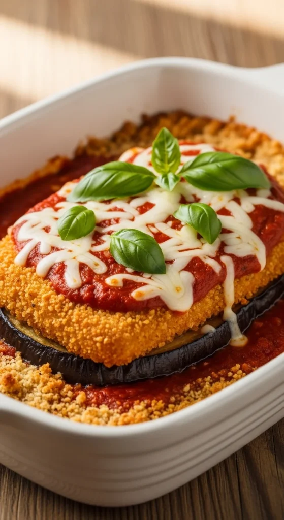 12. Tofu and Eggplant Parmesan