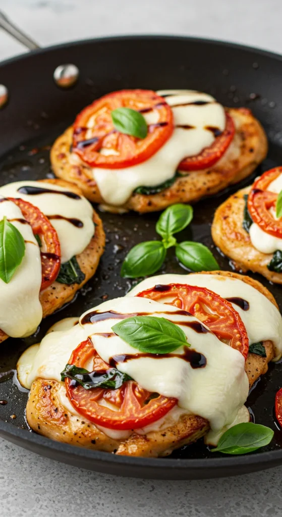 13. Caprese Chicken Skillet