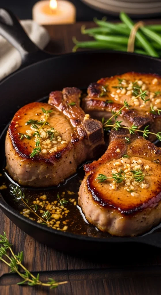 13. Garlic Herb Pork Chops