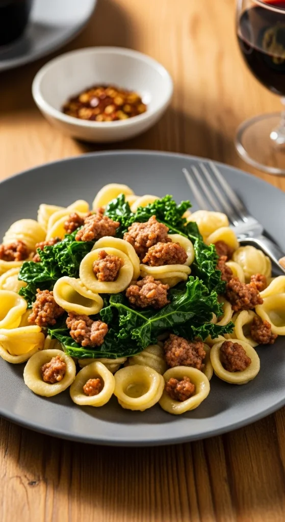 13. Sausage and Kale Orecchiette