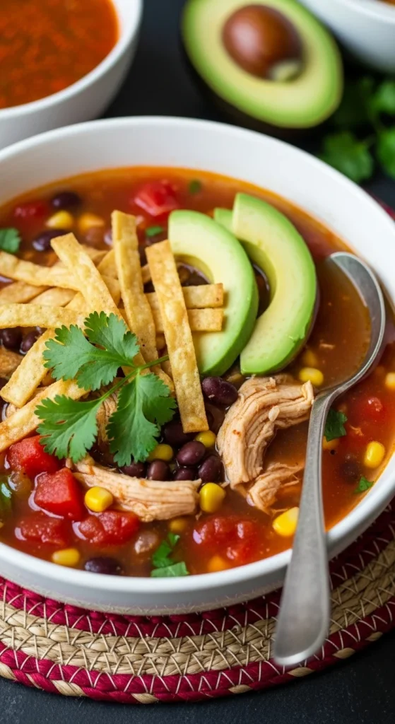 13. Slow Cooker Chicken Tortilla Soup