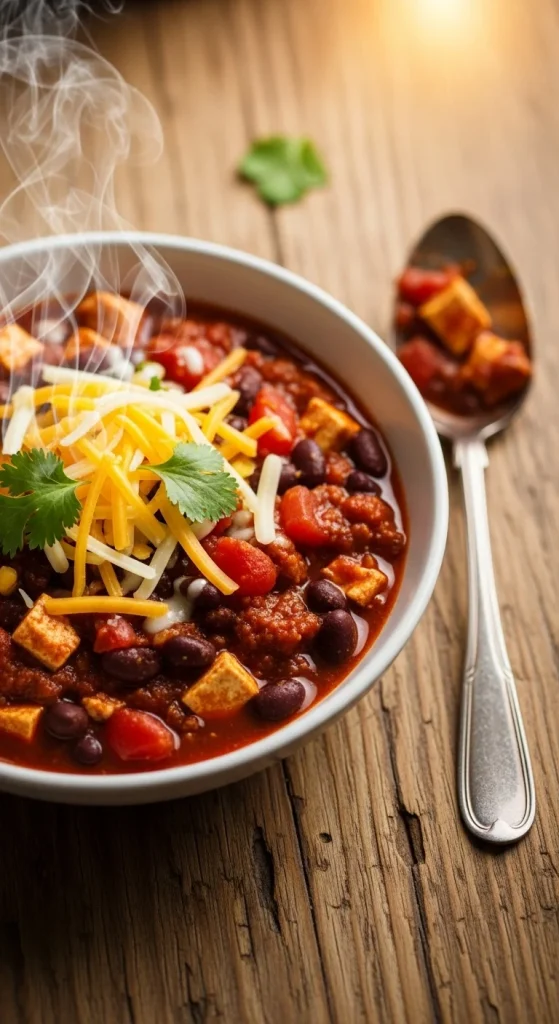 13. Tofu and Black Bean Chili