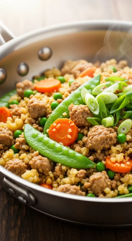 Turkey and Cauliflower Fried Rice