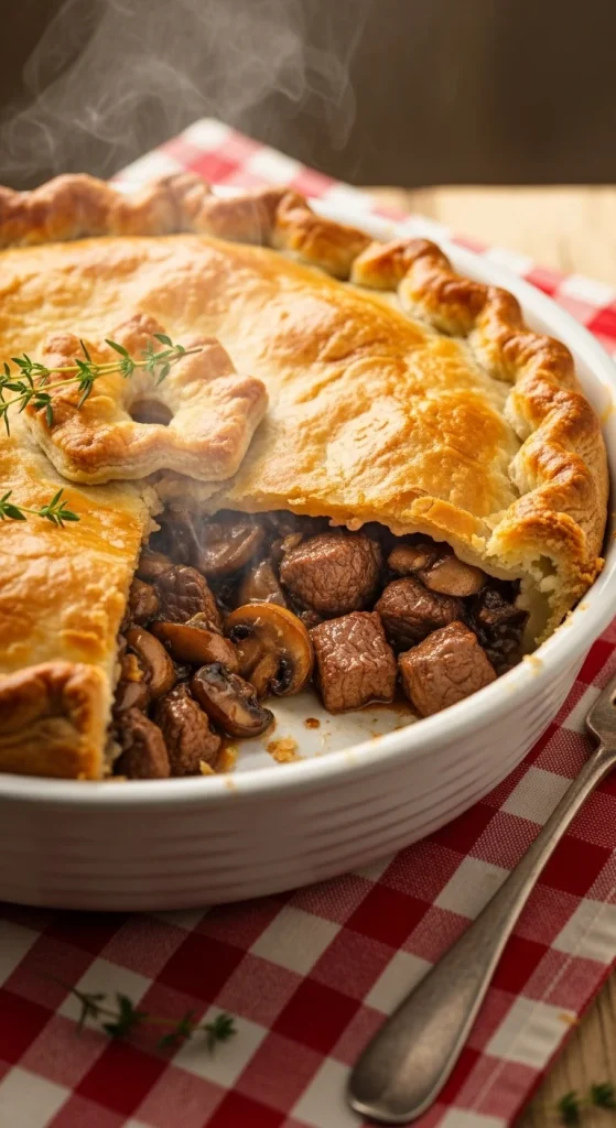 14. Beef and Mushroom Pie