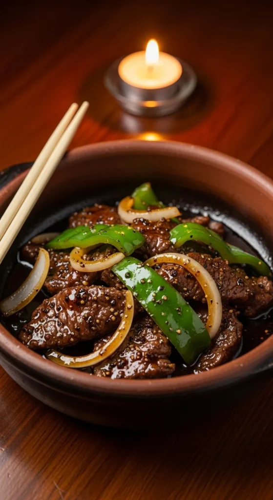 14. Black Pepper Beef Stir Fry