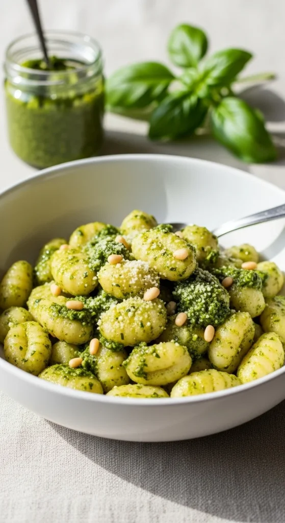 14. Creamy Pesto Gnocchi