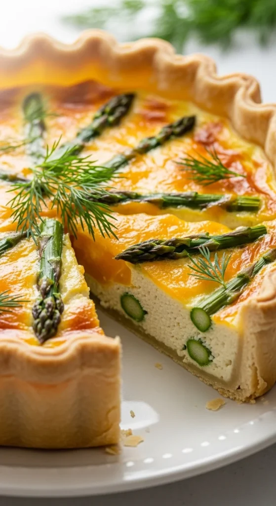 14. Tofu and Asparagus Quiche