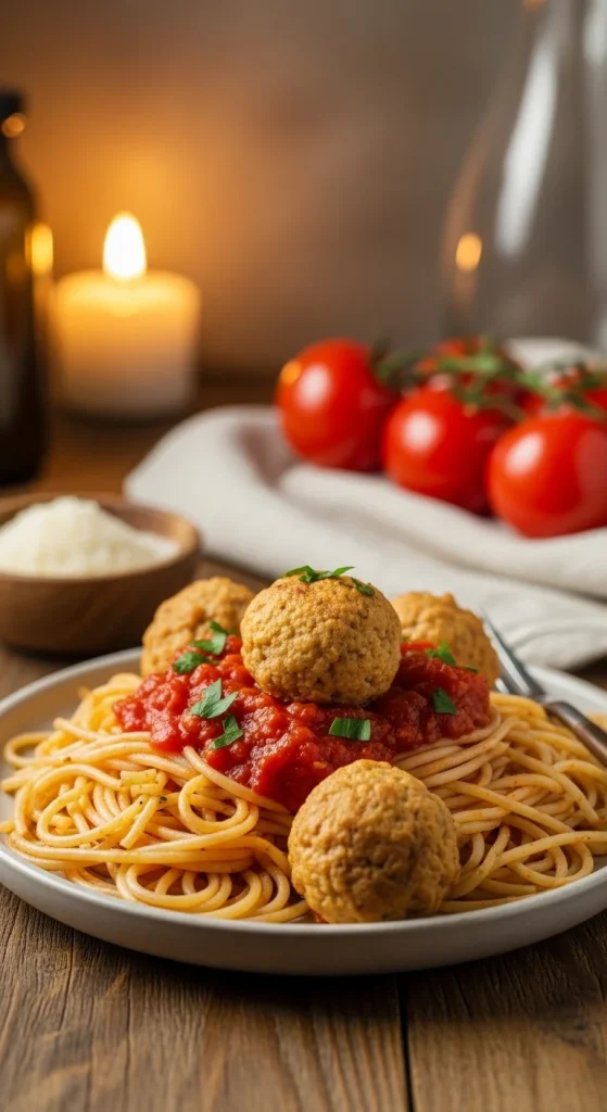14. Turkey Meatball Spaghetti