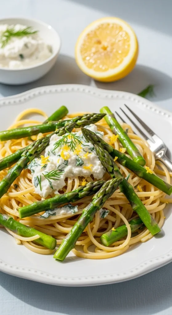 15. Asparagus and Lemon Ricotta Pasta