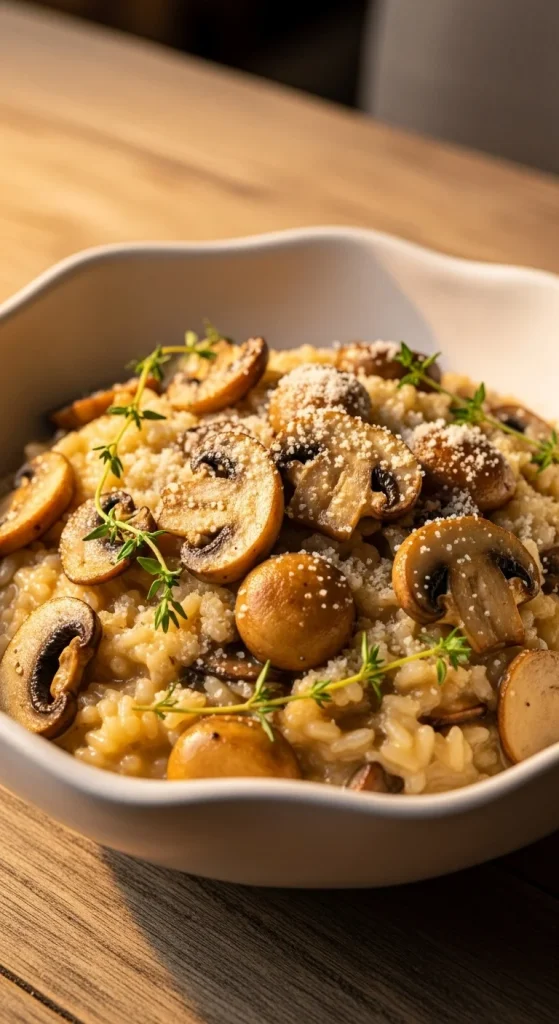 15. Creamy Mushroom Risotto