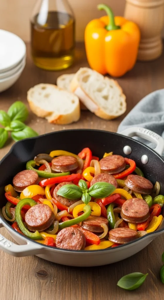 15. One-Pot Sausage and Peppers