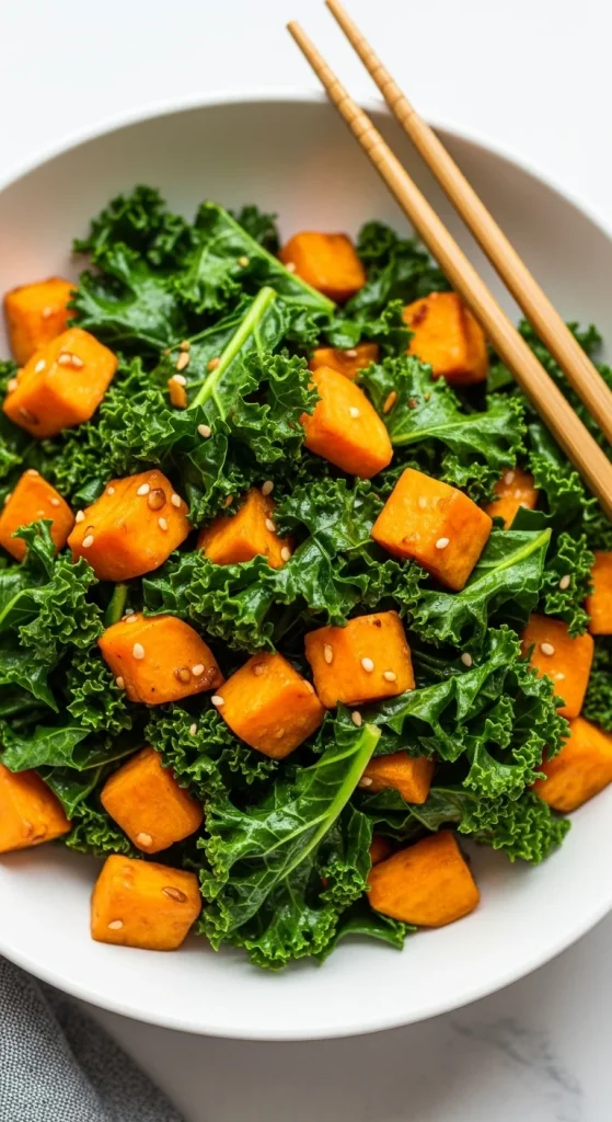 15. Sweet Potato and Kale Stir-Fry