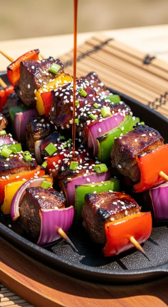 15. Teriyaki Beef Skewers
