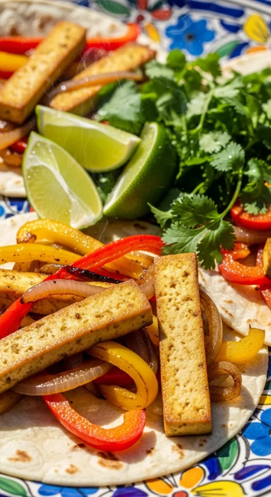 15. Tofu and Bell Pepper Fajitas