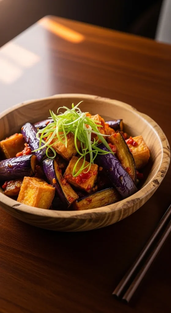 16. Spicy Tofu and Eggplant Stir Fry
