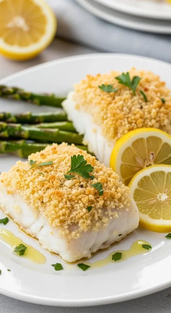 17. Baked Lemon Parmesan Cod
