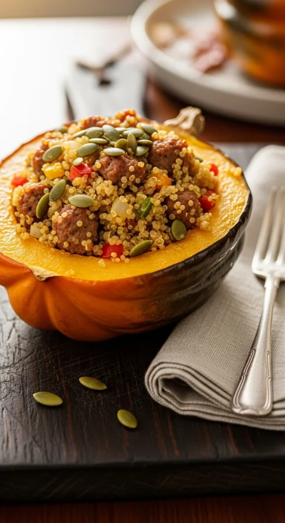 17. Baked Stuffed Acorn Squash