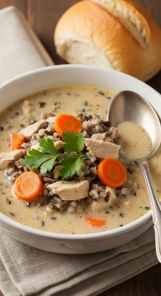 17. Creamy Chicken and Wild Rice Soup