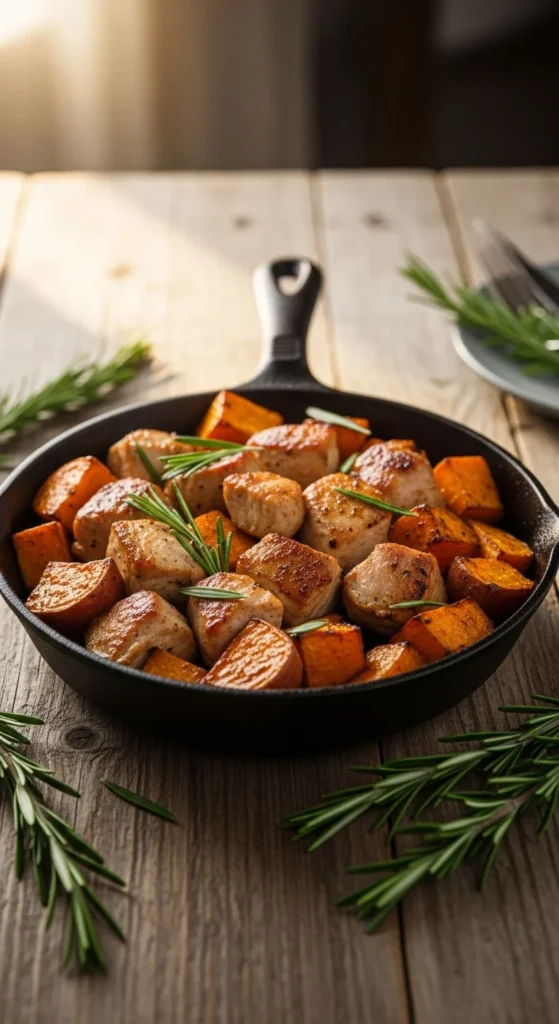 Turkey and Sweet Potato Skillet