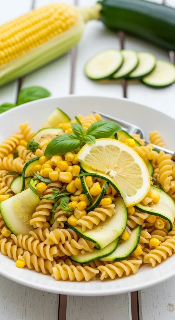 17. Zucchini and Corn Summer Pasta