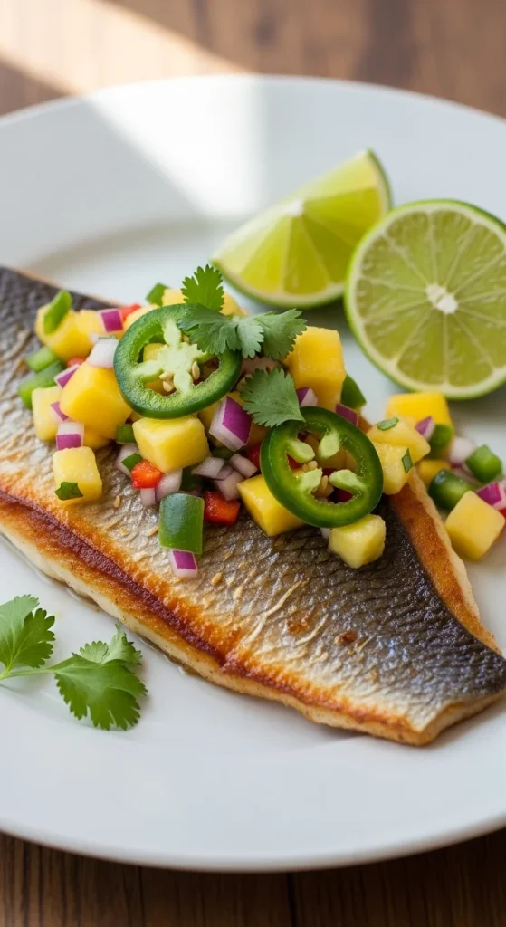 18. Sea Bass with Salsa