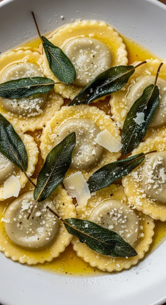 19. Ravioli with Sage Butter