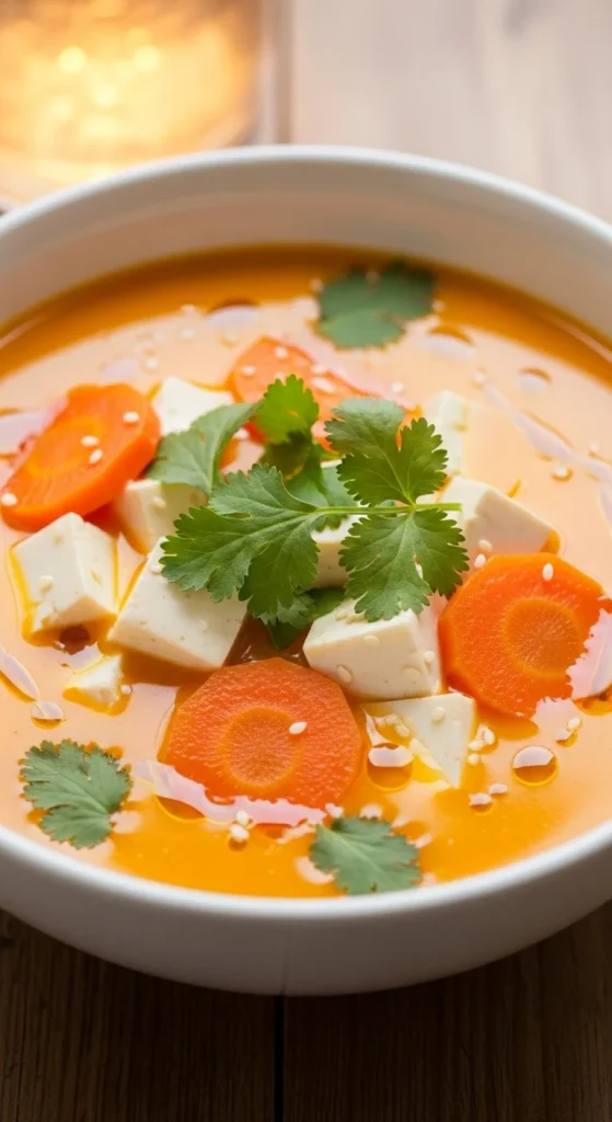 19. Tofu and Carrot Ginger Soup