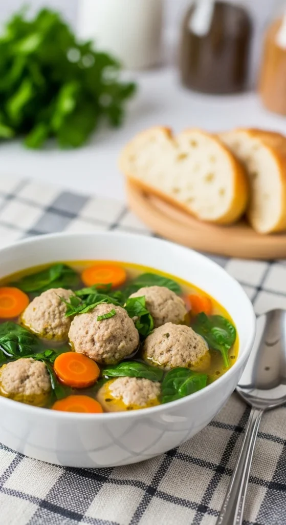 19. Turkey Meatball Soup