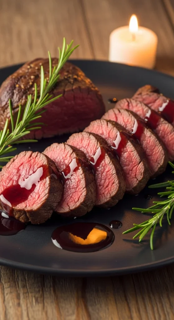 2. Beef Tenderloin with Red Wine Reduction