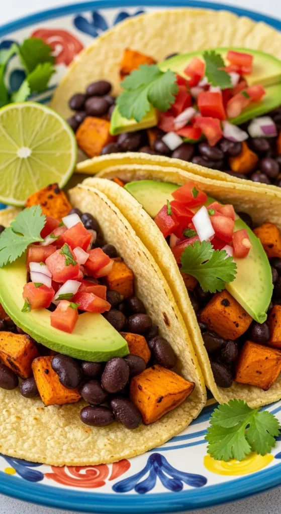 2. Black Bean and Sweet Potato Tacos